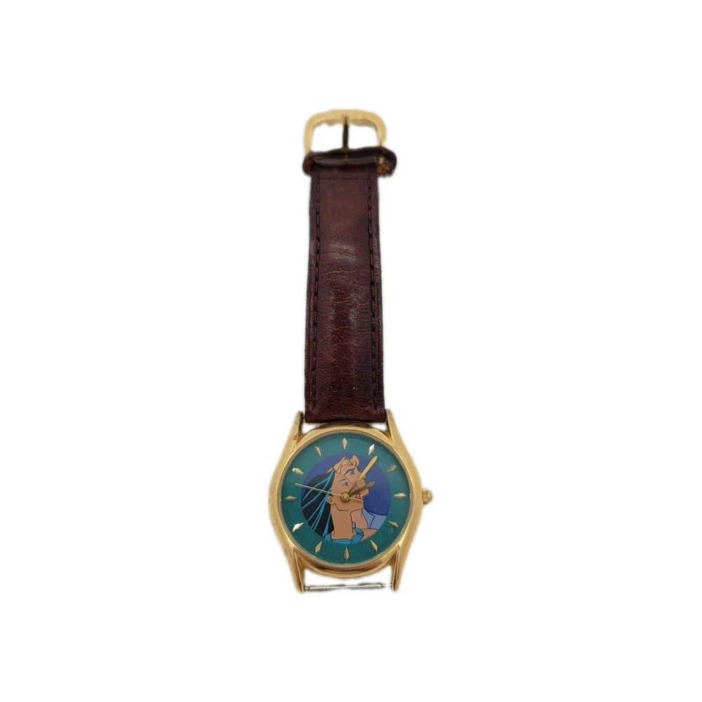 Vintage Disney Pocahontas Wrist Watch RARE Feature Animation Crew Exclusive 1995